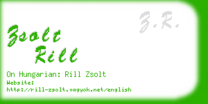 zsolt rill business card